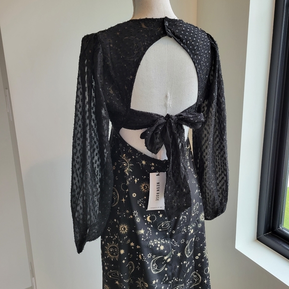 ASOS | Neon Rose Celestial Tea Dress - Picture 12 of 13